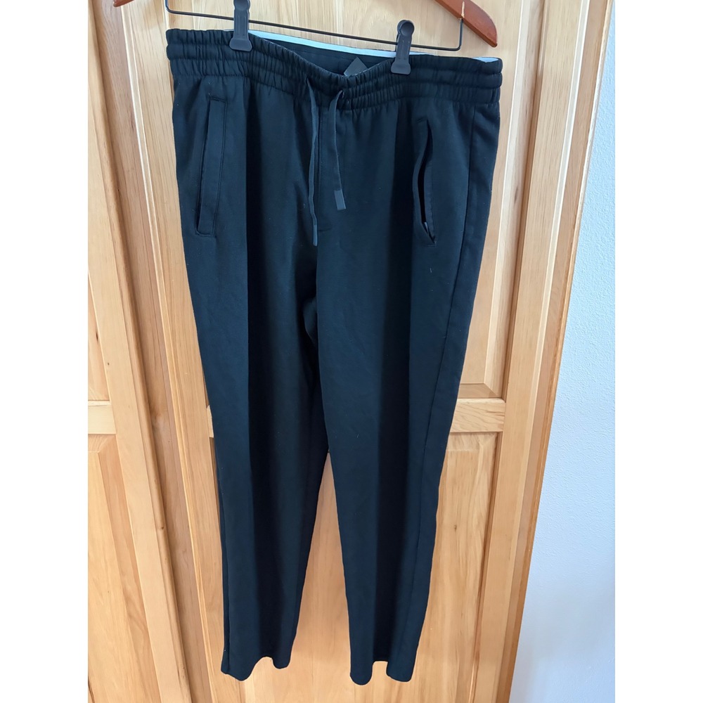 Spyder Active Mens Black Jogger Pants M- Elastic Waist Drawstring Tapered Leg